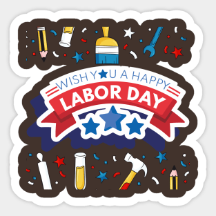 Labor Day Celebration Sticker